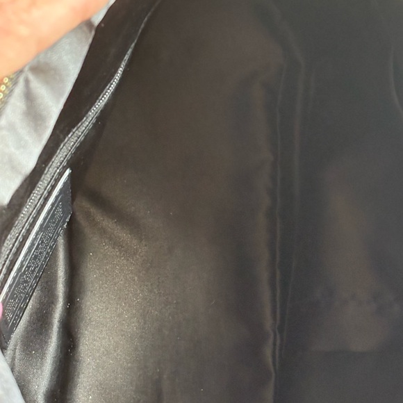 Coach Black Shoulder Bag with Embossed Pattern - Picture 9 of 15